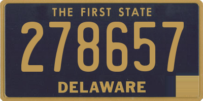 DE license plate 278657