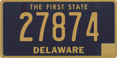 DE license plate 27874