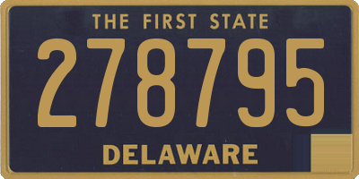 DE license plate 278795