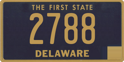 DE license plate 2788