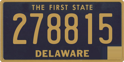 DE license plate 278815