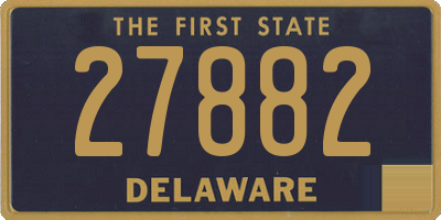 DE license plate 27882