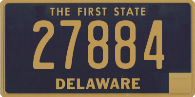 DE license plate 27884