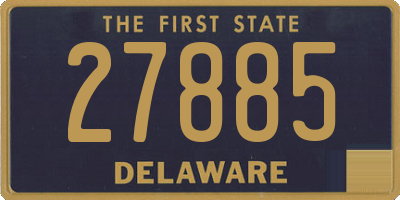 DE license plate 27885