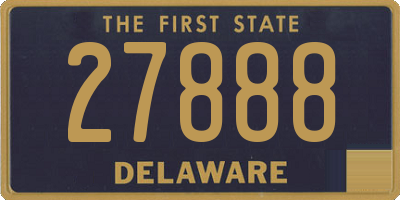 DE license plate 27888