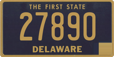 DE license plate 27890