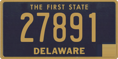 DE license plate 27891