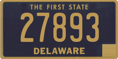 DE license plate 27893