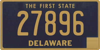 DE license plate 27896