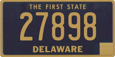 DE license plate 27898