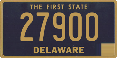 DE license plate 27900