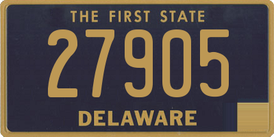 DE license plate 27905