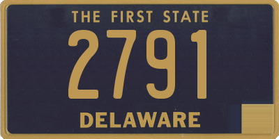 DE license plate 2791