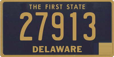 DE license plate 27913