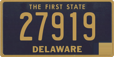 DE license plate 27919