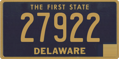 DE license plate 27922