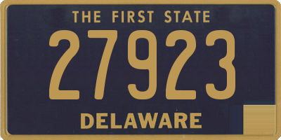 DE license plate 27923