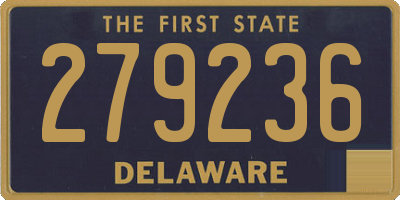 DE license plate 279236