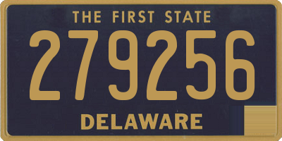 DE license plate 279256