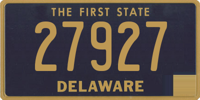 DE license plate 27927