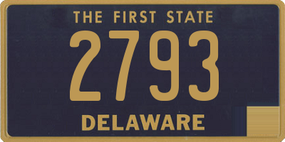 DE license plate 2793