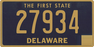 DE license plate 27934