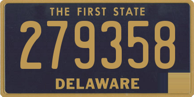 DE license plate 279358