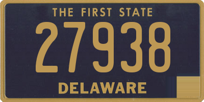 DE license plate 27938