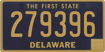 DE license plate 279396
