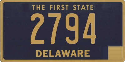 DE license plate 2794