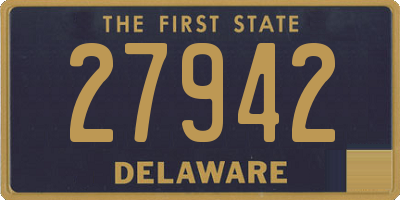 DE license plate 27942