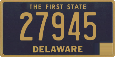 DE license plate 27945