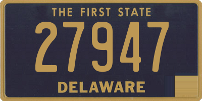 DE license plate 27947