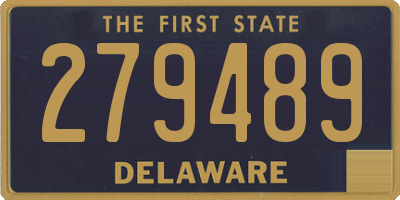 DE license plate 279489