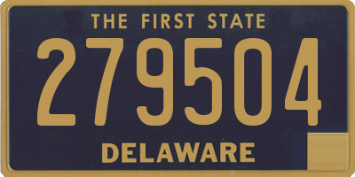 DE license plate 279504