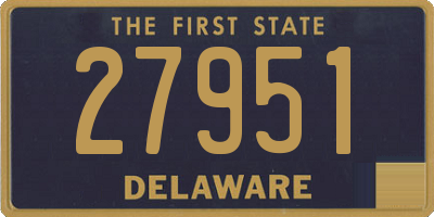 DE license plate 27951