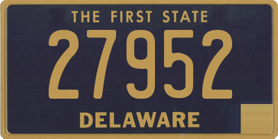 DE license plate 27952