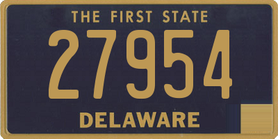 DE license plate 27954