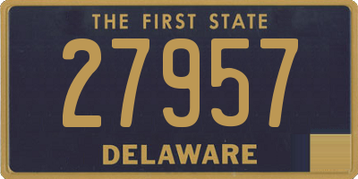 DE license plate 27957