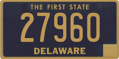 DE license plate 27960