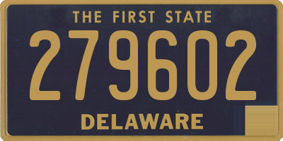 DE license plate 279602