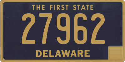 DE license plate 27962