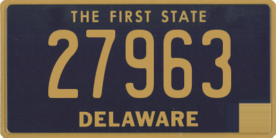 DE license plate 27963