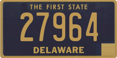 DE license plate 27964