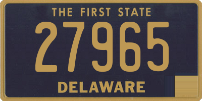 DE license plate 27965