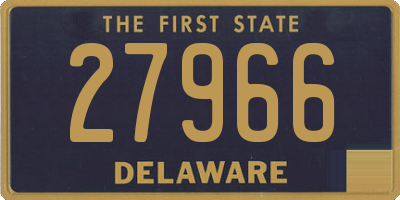 DE license plate 27966