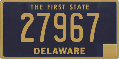 DE license plate 27967