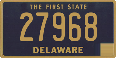 DE license plate 27968