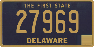 DE license plate 27969