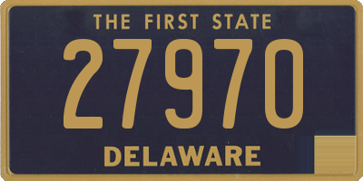 DE license plate 27970